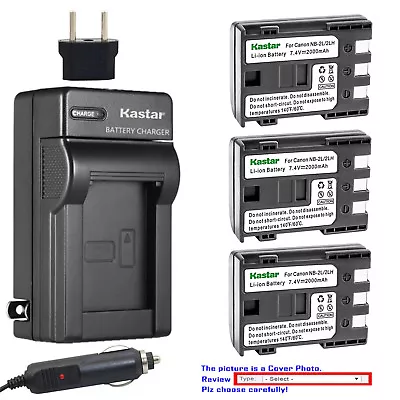 Kastar Battery AC Charger For Canon NB-2L CB-2LW & Canon VIXIA HV30 VIXIA HV40 • $6.99