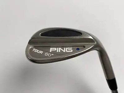 Ping Tour Black Nickel Lob Wedge 60* Blue Dot 1* Up Wedge Steel Mens RH • $40.84