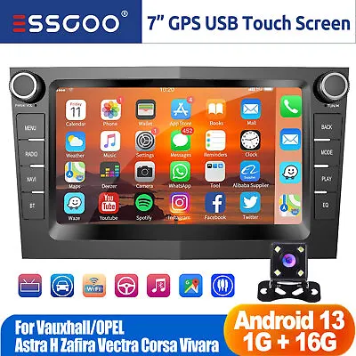 For Vauxhall Corsa C/D Zafira Astra H Android Car Stereo GPS SatNav Radio Player • £112.99