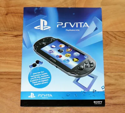 PlayStation Vita PS Vita Press Kit Sheet Ad Advertising Sheet Poster Collectible • $44.90