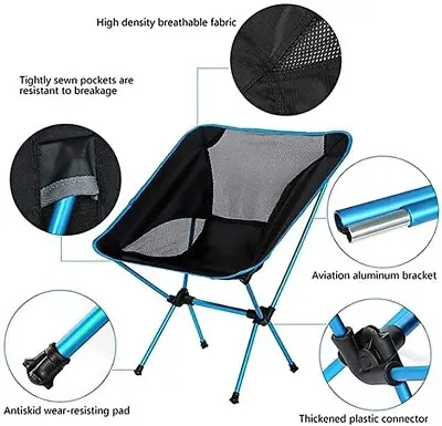 $21.92 • Buy Ultralight Portable Folding Backpack Camping Chair Garden Fishing Outdoor Beach
