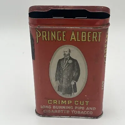 Vintage Prince Albert Crimp Cut Long Burning Pipe Cigarette Tobacco Tin Empty • $4.99