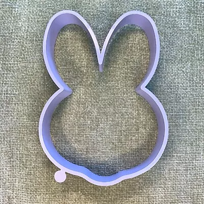 Vintage Plastic Easter Bunny Cookie Cutter Large Purple Rabbit Mold HMK CDS USA • $6