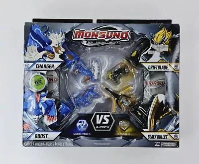 Monsuno Combat 4-Pack Figures Charger DriftBlade Boost Black Bullet Rare NEW • $45