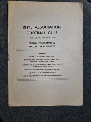 £1.50 • Buy Rhyl FC V Witton Albion Cheshire County League September 1975