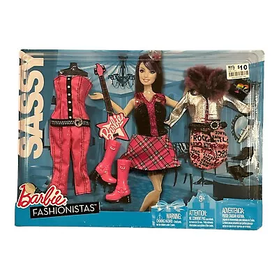 Barbie Fashionistas Sassy Fashion Pack Pink Jumpsuit Boots Plaid Skirt Fur Coat • $74.95