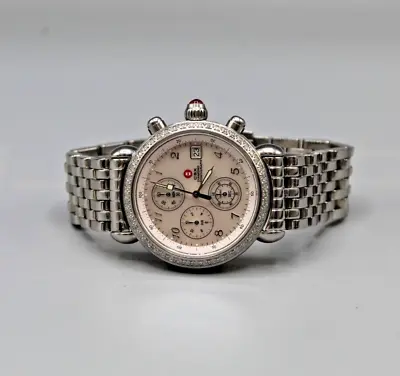 Michele 71-4000/5000 CSX Chronograph Mother Of Pearl Watch *Pre-Owned* • $599.99