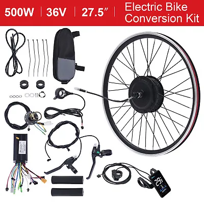 Electric Bicycle Conversion Kit For 27.5 E-bike Front Wheel 36V 500W Hub Motor • $220.40