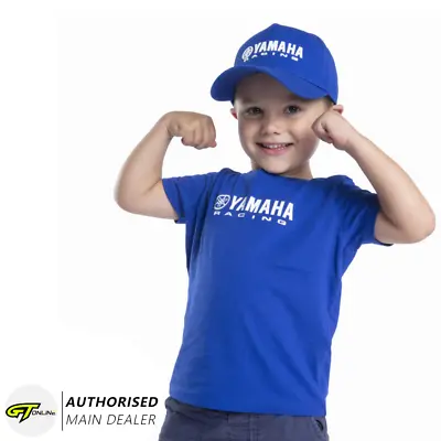 Yamaha Racing Paddock Blue 2024 Kids T-Shirt Tee Top B24-FT412-E0 Genuine • £16.95