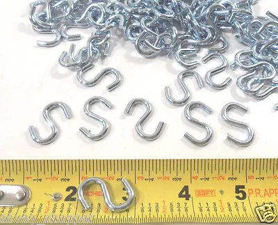 S Hook 100 Pc. 1  Inch S Hook Lot Of 100 Steel S Hooks S-hooks  • $9.95