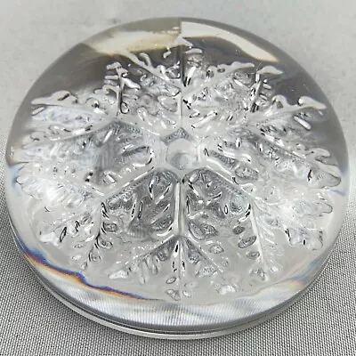 VTG Cristal France Snowflake Paper Weight Garanti Plus 24% Genuine Lead Crystal • $19.99