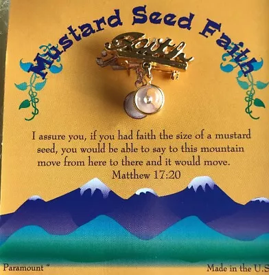 Mustard Seed Pin - Faith Pin - • $2.95