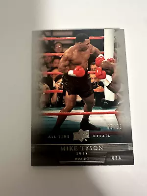 2012 Upper Deck All Time Greats Sports Mike Tyson Silver #95 (45/99) • $0.99