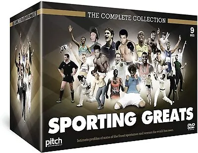 COMPLETE COLLECTION SPORTING GREATS 9 DVD SET Boxing Horse Racing Rugby Tennis • £5.99