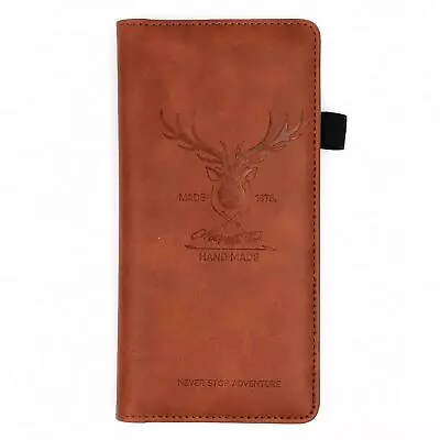 Genuine Leather Checkbook Cover For Men & Women Checkbook Holder Wallet RFID Blo • $13.11