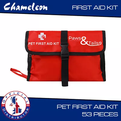 Pet Dog First Aid Kit Medical Emergency Home Travel Car 1st Aid Bag 53 Piece • £11.65