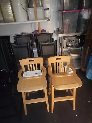  Wooden High Chairs X 2 • £70