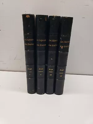 Vintage Victor Hugo La Legende Des Siecles Hetzel Paris 4 Volume Set French • $495