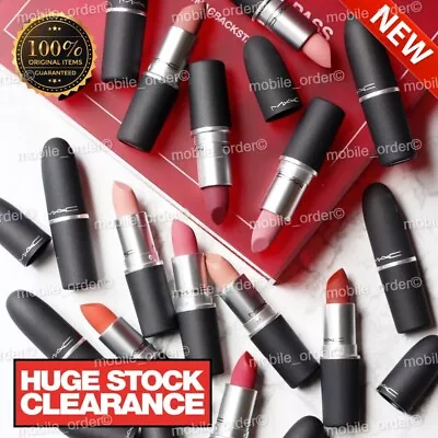 New MAC Matte Lipsticks Retail Boxed Full Size Lipstick Various Shades Available • £8.95