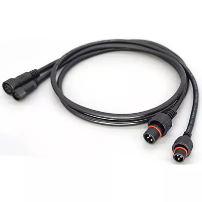 3 Pin Waterproof Male Female Connector Electrical Wire Plug Power Cable IP 67 • $4.25