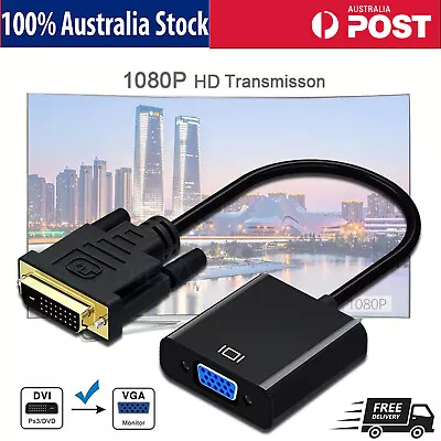 $9.99 • Buy DVI-D To VGA Adapter Male To Female Adapter Output For Desktop Notebook Monitor