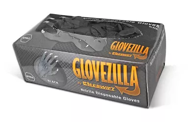 GloveZilla Ultimate Heavy Duty Mechanic Black Nitrile Gloves With Textured Grip • £19.95