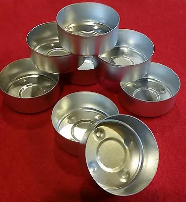 50 Aluminum Tealight Cups W/Wicks Metal Containers  New • $9.50