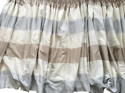 £16.99 • Buy Pair Montgomery Blackout Curtains Each 52  Drop 46  Width Natural Neutral