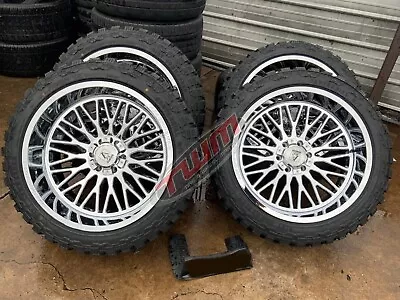 4 New 26X14 AXE CRATOS OFF ROAD  RIMS TIRE WHEELS 8 LUG 8X180 CHEVY GMC 37135026 • $5500