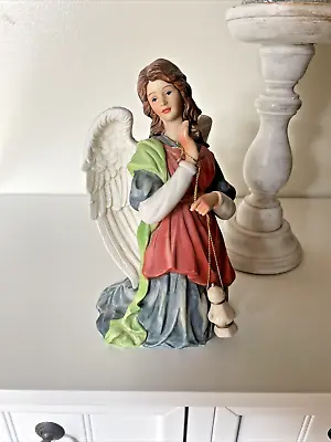 Vintage O'Well Kneeling Angel With Lantern Porcelain Figurine Statue New • $22