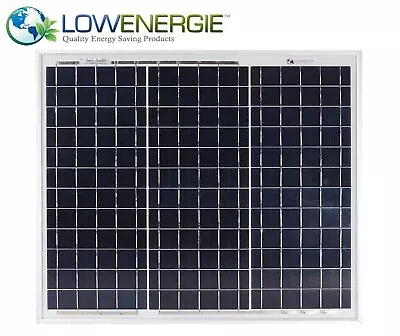 £28.99 • Buy 30w Lowenergie Solar Panel Poly-Crystalline PV Photo-voltaic Boat Caravan Home