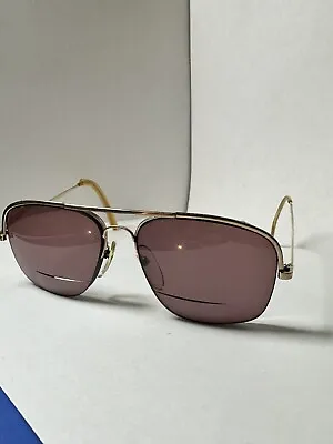French Vintage Sunglasses Reading- 70's Made In France - Gold Paris • $74.95