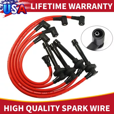 Spark Plug Wire Set For Honda Civic Del Sol 92-00 Eg Ek Ej D15/d16 Spiral Core • $23.49