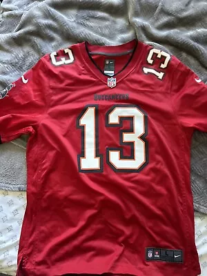 [rare] Vtg Nike On Field Jersey Tampa Bay Buccaneers Nfl #13 Mike Evans  Large • $50