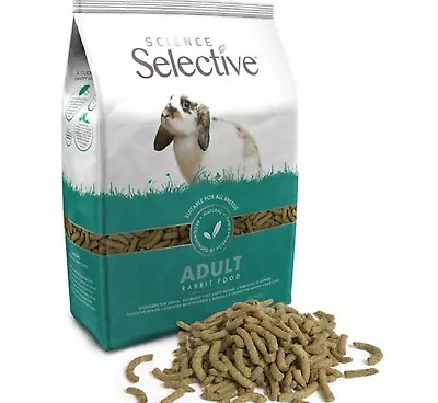 SELECTIVE RABBIT - (1.5kg - 10kg) - Supreme Science Adult Food Bp PawMits Pet Vf • £5.79