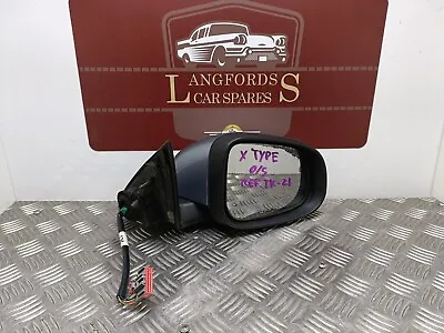 Jaguar X Type 2007-09 Face Lift Drivers Side Os Wing Mirror Grey Power Fold • $67.82