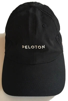 $5.50 • Buy Peloton Logo Hat Baseball Cap Solid Black Workout Athletic Peloton Brand