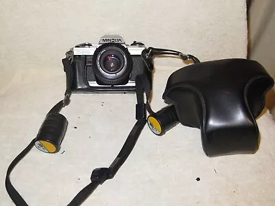 Minolta X-370 35mm Film SLR Camera W/ MD 50mm F/1.7 Prime Lens Tested And Works • $103.45