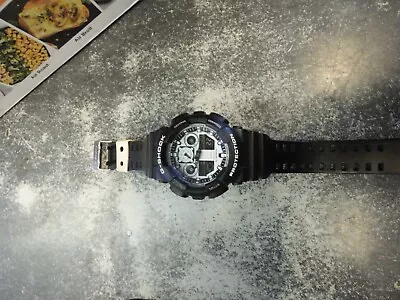 Casio G-Shock Black & White GA100BW-1A  Analog-Digital X Large Men's Watch • $40.99