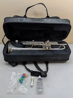 D’Luca 500 Series Silver Plated Standard Bb Trumpet With Professional Case • $149.99