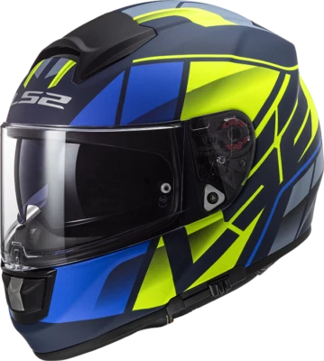 £139.95 • Buy Ls2 Ff397 Ft2 Vector Fibreglass Full Face Motorcycle Crash Helmet Kripton Blue