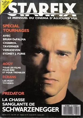 £8.75 • Buy ARNOLD SCHWARZENEGGER - Vintage French STARFIX Film Magazine August  1987