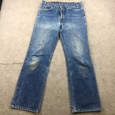 Vintage Levis Jeans Mens 34x34 Blue 40517 0215 Orange Tab Denim Bootcut USA • $58.98