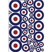 RAF Roundel Decals - Various Sizes - Ideal For Lambretta Mod Weller - RAF01 • £6.99