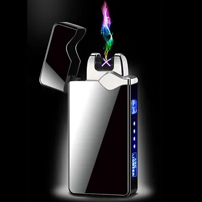 £10.91 • Buy Windproof Lighter USB Rechargeable Double Electronic Arc Plasma Lighter