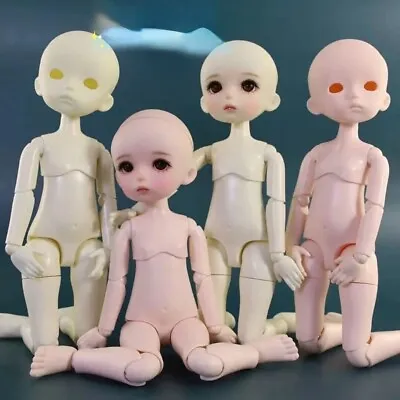 26cm Doll Mechanical Joint Toy No Make Up Face Open Head Doll 1/6 Practice Doll • $37.24