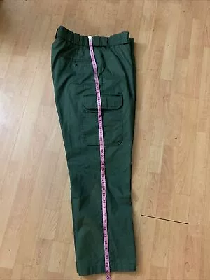 $33 • Buy Elbeco Tek3 Cargo Pants Green Men’s Sz 38R 28” Leg Open 8.5”