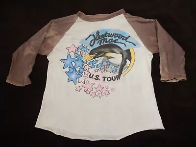 Vintage 1970s Fleetwood Mac US Tour Tee Shirt Raglan Jersey • $175