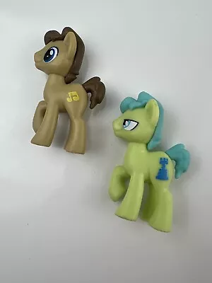 2 Small My Little Pony Mini Figures Cake Toppers Rooks Rampart & Wolfgang Canter • $10