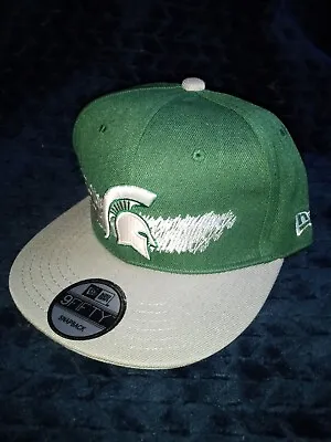 Michigan State Spartans NCAA New Era 9fifty Snapback Brand New Green Hat • $29.99